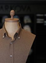 پیراهن پشمی نسکافه ای مارکووا pw01 - تصویر 2