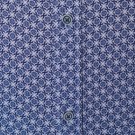 پیراهن طرح هندسی آرکید سورمه ای سفید مارکووا p07 - تصویر 4