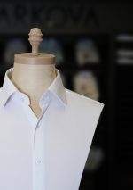پیراهن سفید پارچه کج راه یقه بک مارکووا p02 - تصویر 2
