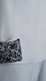 کت و شلوار يقه انگليسي سفيد مارکووا S1245 - تصویر 5